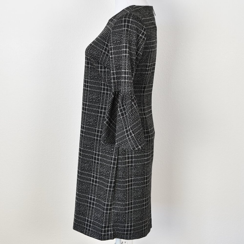 Calvin Klein Plaid Bell Sleeve Dress - 6 - Picture 5 of 9